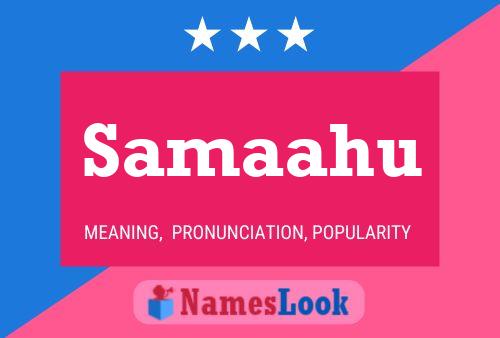 Samaahu Name Poster