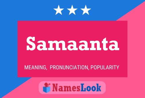 Samaanta Name Poster