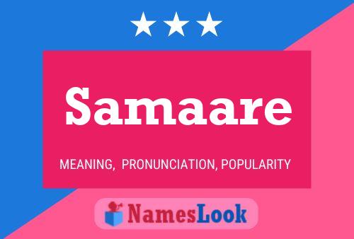 Samaare Name Poster