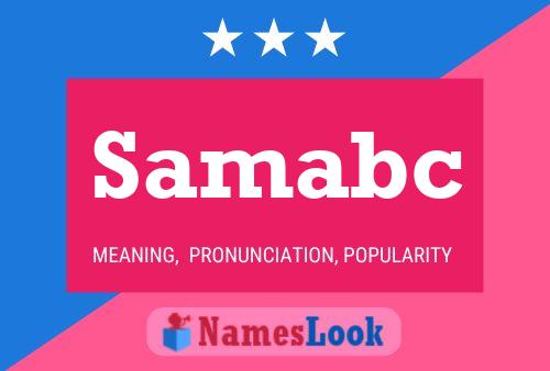 Samabc Name Poster