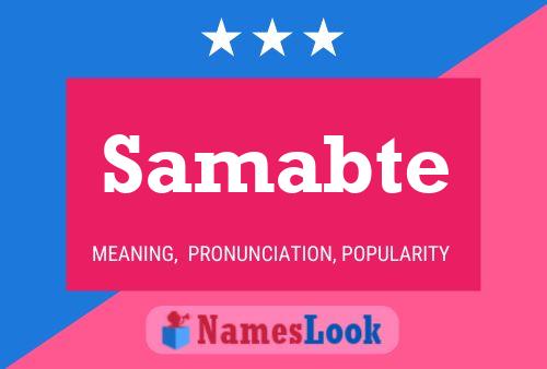 Samabte Name Poster