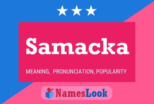 Samacka Name Poster