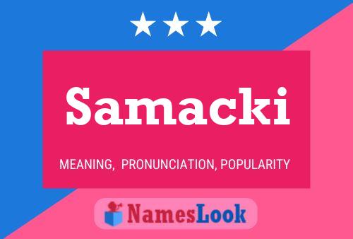 Samacki Name Poster