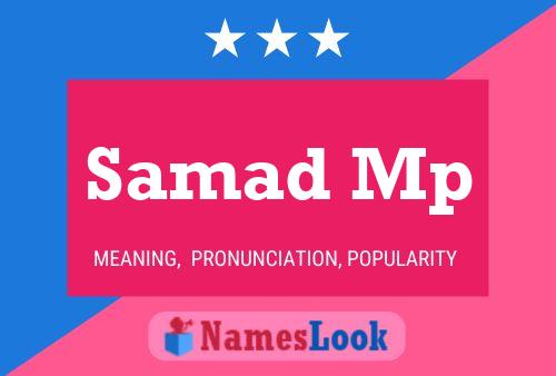 Samad Mp Name Poster