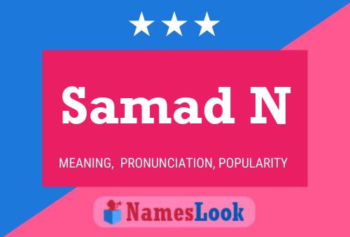 Samad N Name Poster