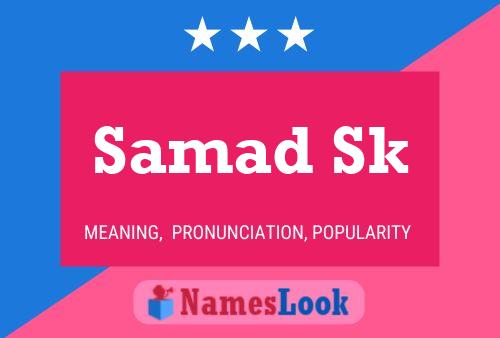 Samad Sk Name Poster