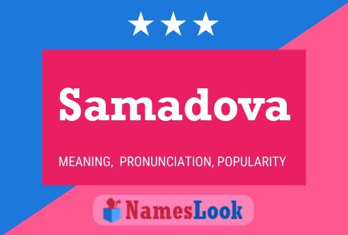 Samadova Name Poster