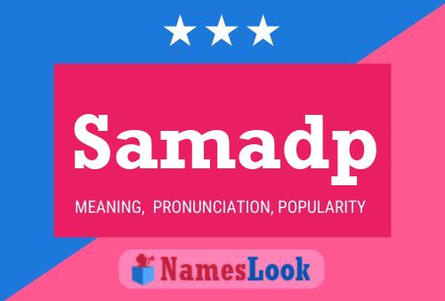 Samadp Name Poster