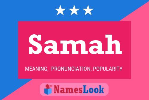 Samah Name Poster