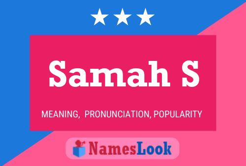 Samah S Name Poster