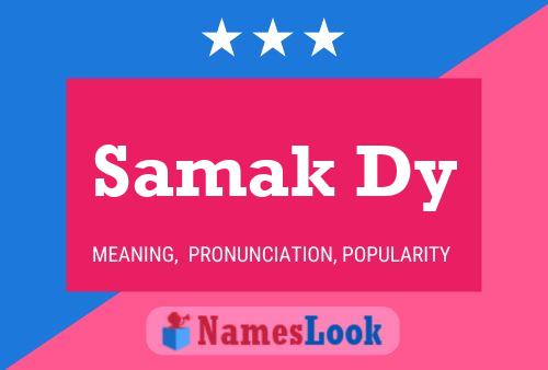 Samak Dy Name Poster