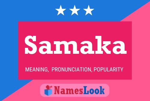 Samaka Name Poster