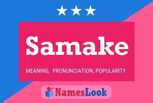 Samake Name Poster