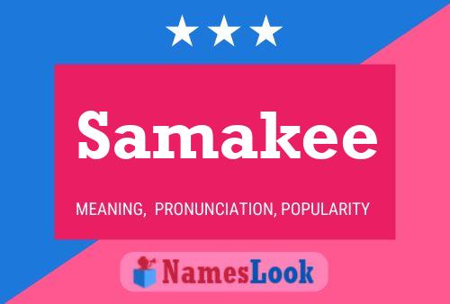 Samakee Name Poster