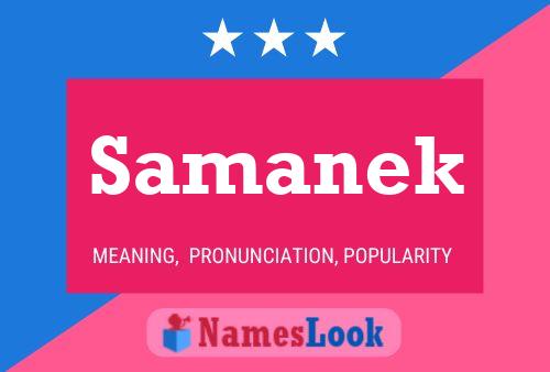 Samanek Name Poster