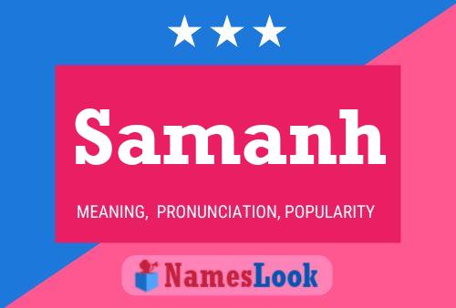 Samanh Name Poster