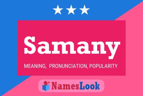 Samany Name Poster