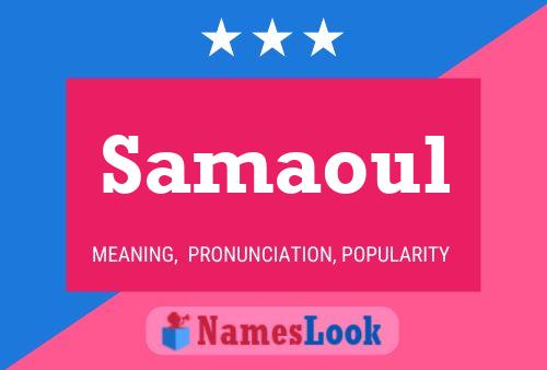 Samaoul Name Poster