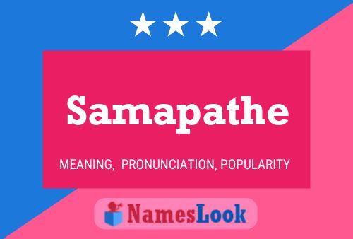 Samapathe Name Poster