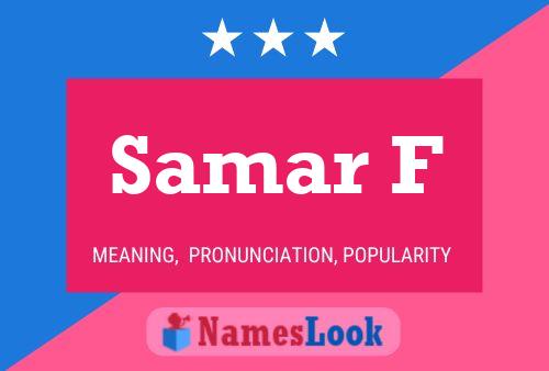 Samar F Name Poster