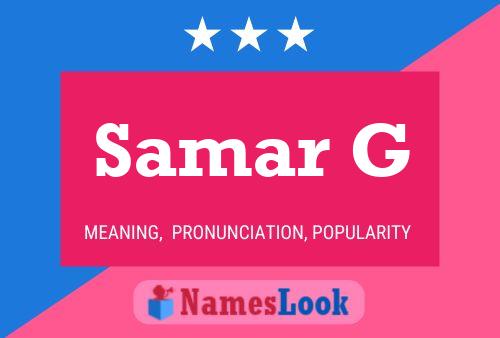 Samar G Name Poster