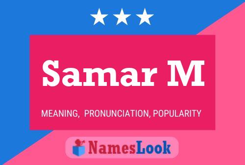 Samar M Name Poster