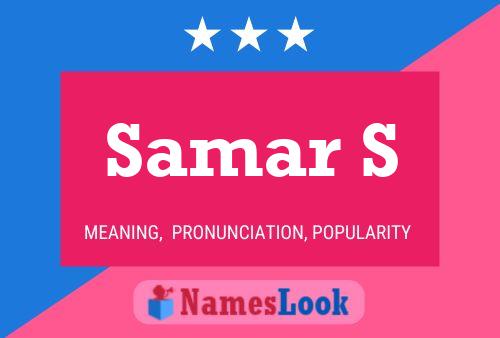 Samar S Name Poster