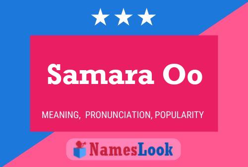 Samara Oo Name Poster