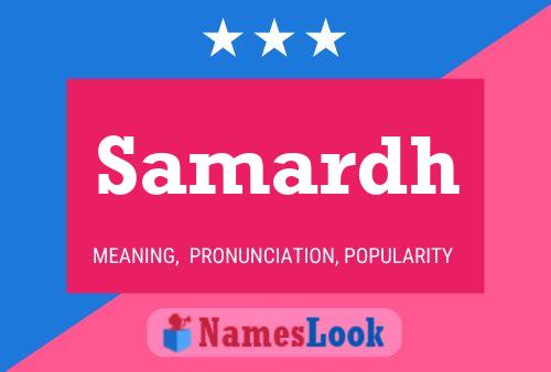 Samardh Name Poster