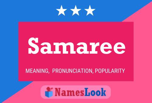 Samaree Name Poster