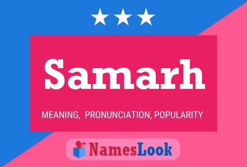 Samarh Name Poster