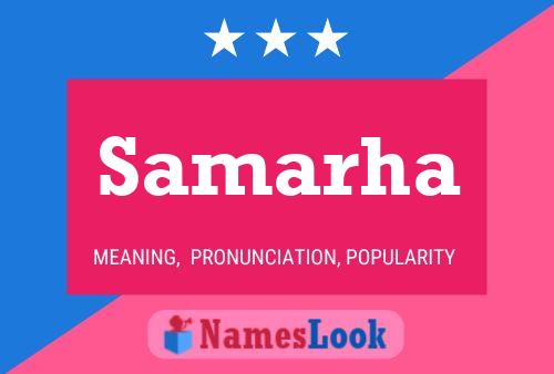 Samarha Name Poster