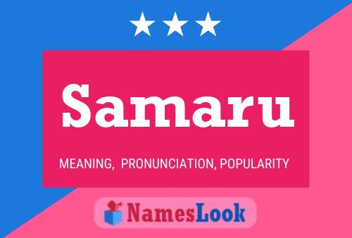 Samaru Name Poster