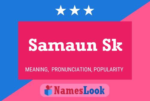 Samaun Sk Name Poster