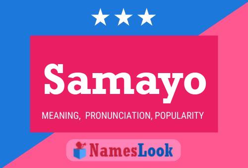 Samayo Name Poster