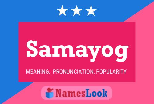 Samayog Name Poster