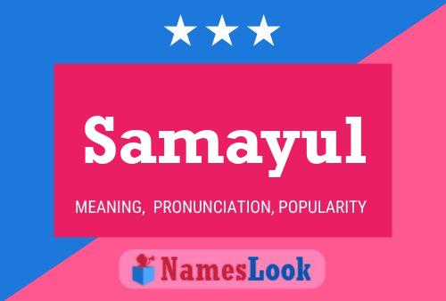 Samayul Name Poster