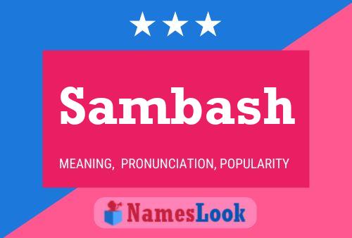 Sambash Name Poster