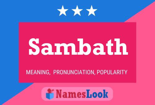 Sambath Name Poster