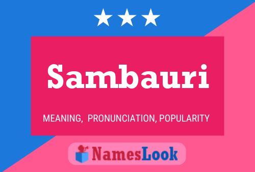 Sambauri Name Poster