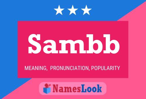 Sambb Name Poster