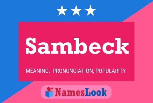 Sambeck Name Poster