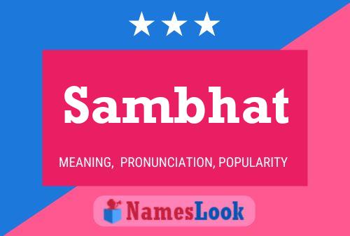 Sambhat Name Poster