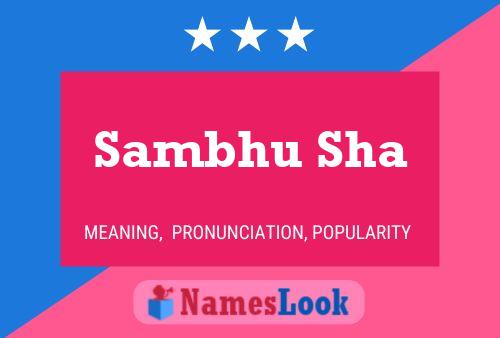 Sambhu Sha Name Poster