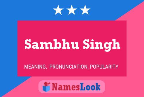 Sambhu Singh Name Poster