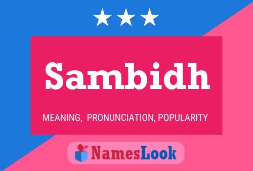 Sambidh Name Poster