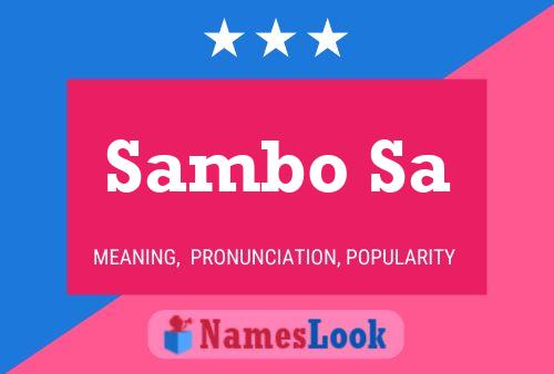 Sambo Sa Name Poster