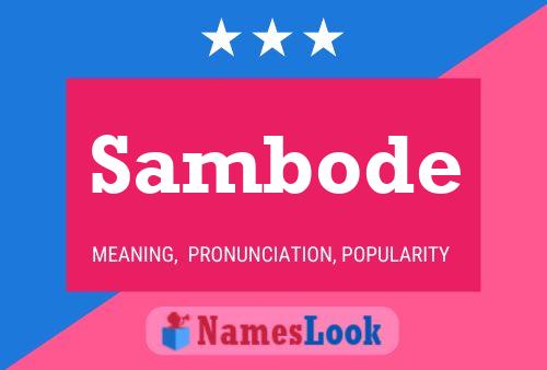 Sambode Name Poster