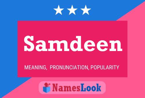 Samdeen Name Poster