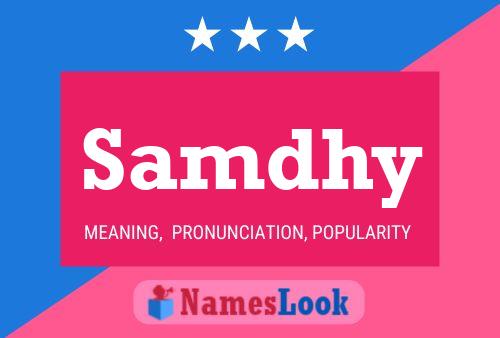 Samdhy Name Poster